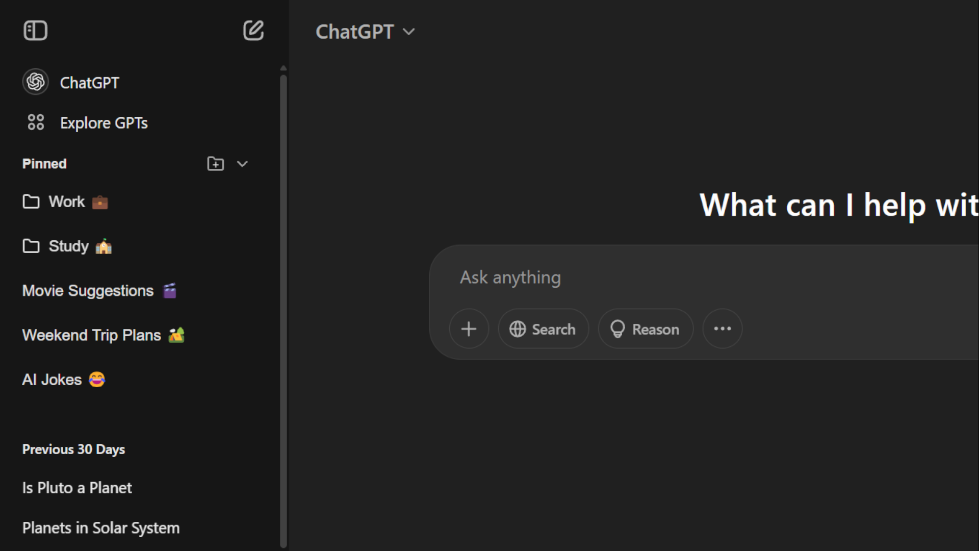 Integrated sidebar on all websites, Your saved chats are always just a click away!